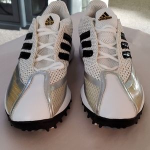 Adidas authentic shoes white/gold/black